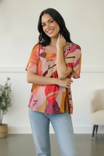 Load image into Gallery viewer, Art Walk Print Blouse