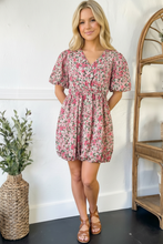 Load image into Gallery viewer, Freshly Picked Pink Florals Cotton Bubble Dress