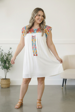 Load image into Gallery viewer, Fiesta Bloom Embroidered Dress