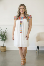 Load image into Gallery viewer, Fiesta Bloom Embroidered Dress