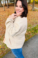 Load image into Gallery viewer, Eyes On You Taupe Quilted Knit Button Down Shacket