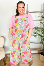 Load image into Gallery viewer, Stand Out Multicolor Boho Patchwork Wide Leg Overall Jumpsuit