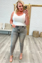 Load image into Gallery viewer, JUDY BLUE Charlotte High Rise Stone Wash Slim Jeans in Gray