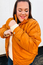 Load image into Gallery viewer, Eyes On You Butterscotch Quilted Puffer Jacket