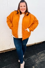 Load image into Gallery viewer, Eyes On You Butterscotch Quilted Puffer Jacket