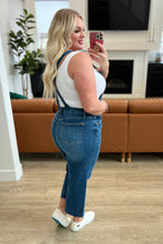 Load image into Gallery viewer, JUDY BLUE Priscilla High Rise Crop Wide Leg Denim Overalls