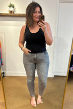 Load image into Gallery viewer, JUDY BLUE Charlotte High Rise Stone Wash Slim Jeans in Gray