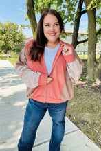 Load image into Gallery viewer, Boldy You Camel Dolman Sleeve Colorblock Knit Bomber Jacket