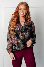 Load image into Gallery viewer, I Wish We Had it All Surplice Floral Blouse