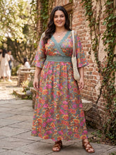 Load image into Gallery viewer, Meadow Song Lace Surplice Dress