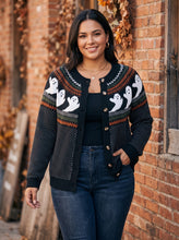 Load image into Gallery viewer, Boo-tiful Nights Ghost Cardigan