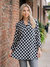Load image into Gallery viewer, Chic Eve Check Top