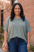 Load image into Gallery viewer, Weekend Ease Oversized Hacci Top in Ash Jade
