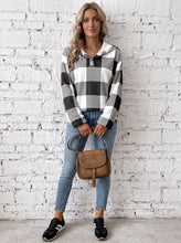 Load image into Gallery viewer, Harvest Hideaway Plaid Hoodie (2 color options)