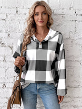 Load image into Gallery viewer, Harvest Hideaway Plaid Hoodie (2 color options)