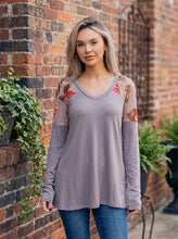Load image into Gallery viewer, Blush Over Ash Long Sleeve Top