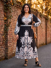 Load image into Gallery viewer, Midnight Paisley Dreams Dress