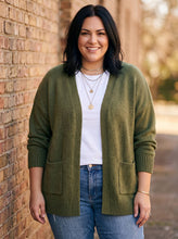 Load image into Gallery viewer, Cozy on Repeat Open Front Knit Cardigan (multiple color options)
