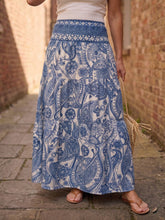 Load image into Gallery viewer, Blue Willow Paisley Maxi Skirt