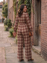 Load image into Gallery viewer, Plaid About You Wide-Leg Jumpsuit (multiple color options)