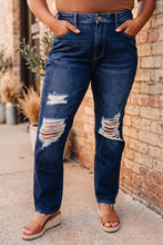 Load image into Gallery viewer, JUDY BLUE High Waist Rigid Magic Heavy Destroy Straight Jeans