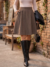 Load image into Gallery viewer, Polished & Poised A-Line Skirt (2 color options)
