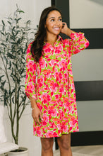 Load image into Gallery viewer, Inspire Collared Dress in Pink Blossom