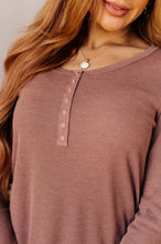 Load image into Gallery viewer, It's Been So Long Henley in Mulberry
