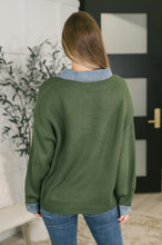 Load image into Gallery viewer, It's a Must Contrast Collared Sweater Top