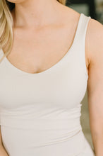 Load image into Gallery viewer, It's the Simple Things Scoop Neck Tank in Sand Beige