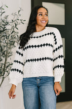 Load image into Gallery viewer, Ivy Lane Textured Sweater in White and Black
