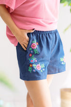 Load image into Gallery viewer, Embroidered Bloom Shorts