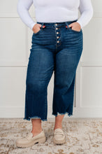 Load image into Gallery viewer, JUDY BLUE Janice High Rise Button Fly Wide Leg Crop Jeans