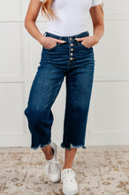 Load image into Gallery viewer, JUDY BLUE Janice High Rise Button Fly Wide Leg Crop Jeans