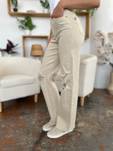 Load image into Gallery viewer, JUDY BLUE High Waist Distressed Wide Leg Jeans