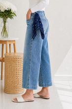 Load image into Gallery viewer, JUDY BLUE Bandana Babe Wide Leg Jeans