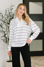 Load image into Gallery viewer, Just My Stripe Zipper Top