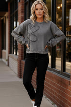 Load image into Gallery viewer, The Petal Pop Charcoal Pullover