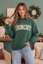 Load image into Gallery viewer, Grinchy Vibes Only Oversized Holiday Sweatshirt
