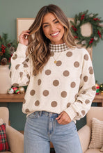 Load image into Gallery viewer, Dots & Plaid Forever Cozy Pullover Sweatshirt