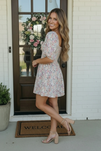 Load image into Gallery viewer, Garden Party Dreams Floral Puff Sleeve Mini Dress