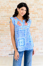 Load image into Gallery viewer, Keep Me Coming V-Neck Top in Ivory Royal