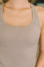 Load image into Gallery viewer, Keeping it Cool Scoop Neck Tank in Ash Mocha