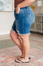 Load image into Gallery viewer, JUDY BLUE Kelsey Mid Rise Distressed Cutoff Shorts