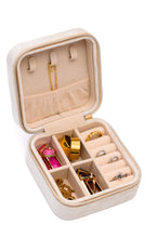 Load image into Gallery viewer, Kept and Carried Velvet Jewelry Box in Ivory