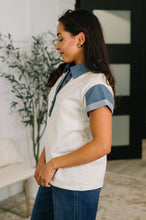 Load image into Gallery viewer, Knowing Me Collared Henley Top