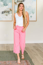 Load image into Gallery viewer, JUDY BLUE Lisa High Rise Control Top Wide Leg Crop Jeans in Pink