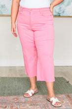 Load image into Gallery viewer, JUDY BLUE Lisa High Rise Control Top Wide Leg Crop Jeans in Pink