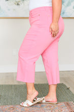 Load image into Gallery viewer, JUDY BLUE Lisa High Rise Control Top Wide Leg Crop Jeans in Pink