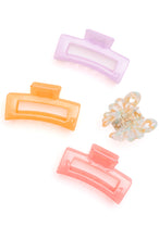 Load image into Gallery viewer, Large Jelly Claw Clip Set of 4